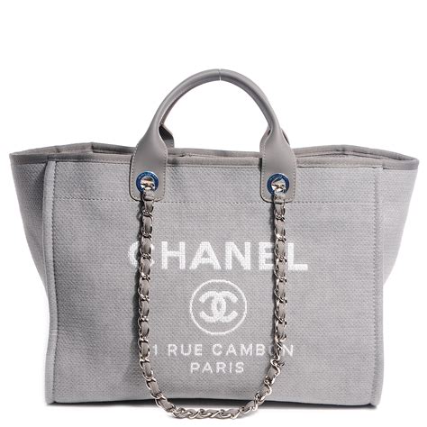 chanel gray deauville|chanel deauville tote 2022.